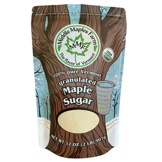 🍁Organic Maple Sugar, 2lb resealable pouch