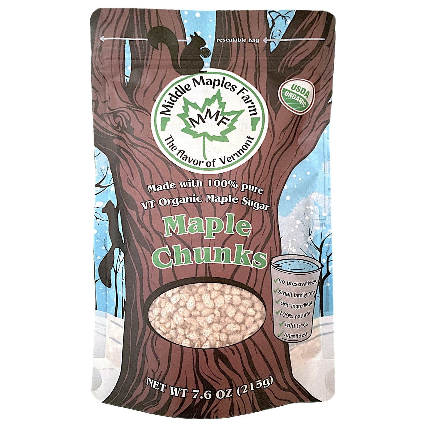 Organic Maple Sugar Chunks
