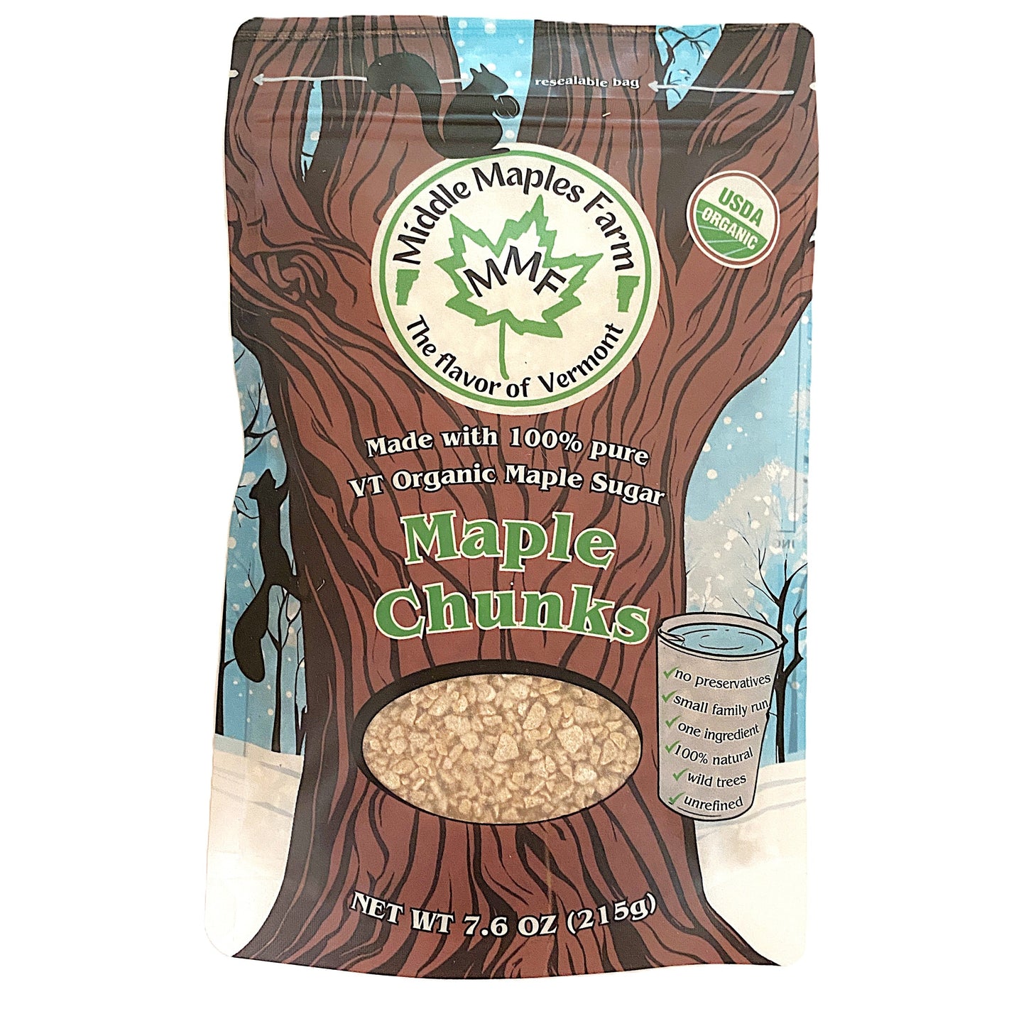 Organic Maple Sugar Chunks