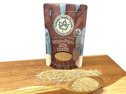 Organic Maple Sugar Mill Refill, 8oz resealable pouch